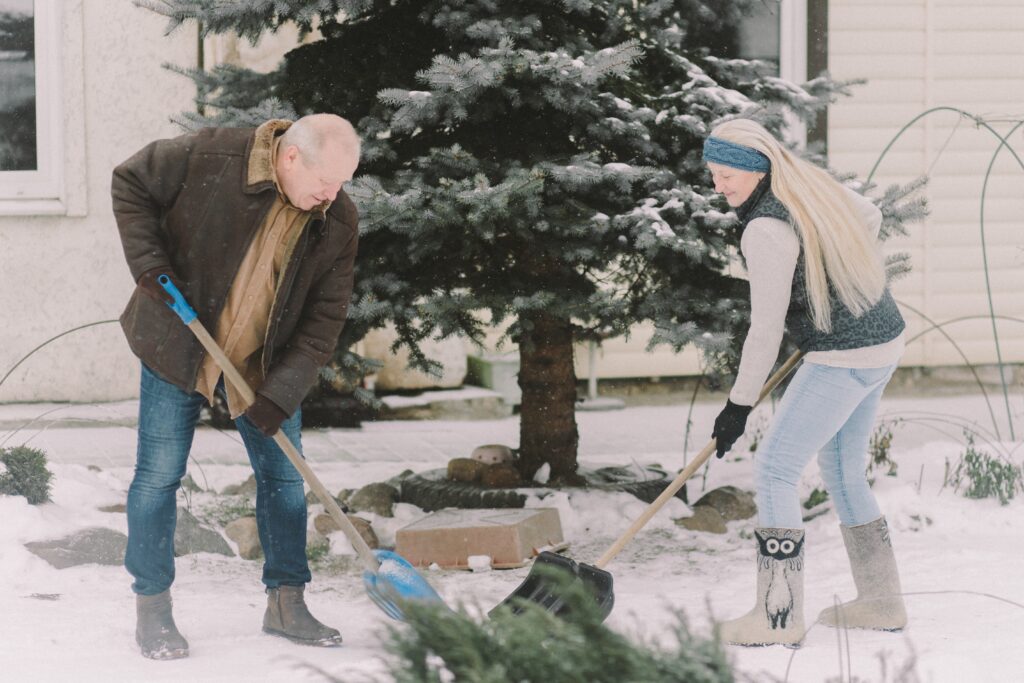 snow back pain in Omaha